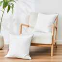 Down Pillow Inserts 20x20, 100% Goose Down Feather Throw Pillows Inserts - Ultra Plush, Decorative Pillow Insert with Soft Cotton Cover for Couch, Sofa, Bed, Living Room (Pack of 1)