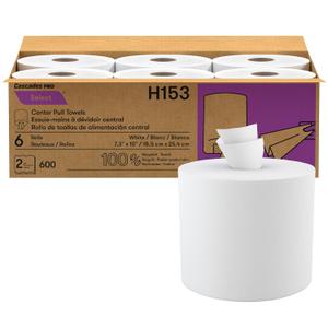 Cascades PRO Tandem Interfold Napkins – 1-Ply, White – For Tandem Dispensers – Durable and Absorbent Disposable Paper Napkins for Foodservice, Restaurants, and Cafeterias – 6,016/Case – T411 – White, 600 sheets
