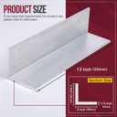 13Inch Aluminum Angle Stock, 3" x 3"x 1/4" Angle Aluminum 6061, T6511 Mill Stock 1/4" Thick 1PCS