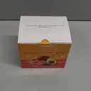 Avocado Saver and Tomato Holder - Set of 4 Reusable Storage Containers for Fridge - Ideal for Garlic, Onions, Lemons, and Potatoes (Red, Brown, Green, Yellow)