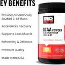 Force Factor BCAA Amino Acids Supplement 2:1:1, Delicious and Refreshing BCAA Powder to Support Muscle Recovery and Performance, No Artificial Colors or Flavors, Orange Mango, 30 Servings