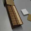 UNISHADES Cordless Bamboo Roman Shades for Windows, Blinds Size (29" W 64" H) Colour (Highfield Teak)