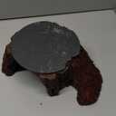 GXSDJ Bearded Dragon Basking Platform,Reptile Hide Cave with Heat Storage Slate Stone,Leopard Gecko Basking Rock Climing Decor for Turtle,Ball Pythons,Lizard,Snake, 11×7×3.5 inch