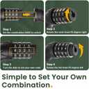 Titanker Bike Lock, Bicycle Lock 4 Feet Cable Lock 1/2 Inch Resettable Bike Lock Combination with Mounting Bracket, Bike Accessories for Bicycle, Electric Scooter, Motorcycle