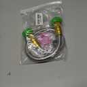 Short Metal Garden Hose with Female to Female Connector Stainless Steel Small Leader Hose for Hose Reel, Outdoor Water Hose Extension Adapter (2 ft)