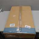 Sweetcrispy Overbed Table, Adjustable Rolling Desk, Mobile Standing Desk, 27.56" x 15.75" x 43.31"