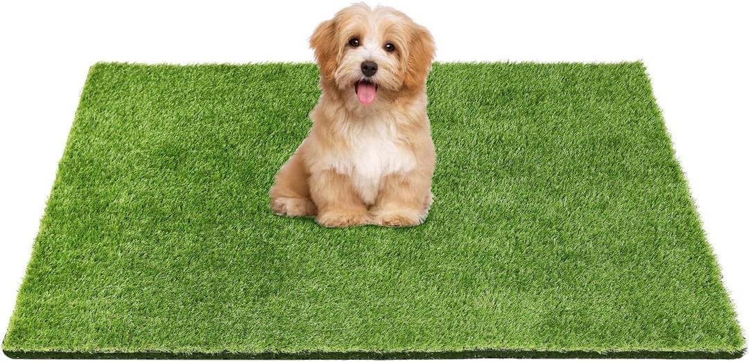 36" x 24" Fake Grass Mat for Dogs, Premium Washable Artificial Turf Grass Rug for Patio Lawn Balcony Door Pet Pee Potty Training
