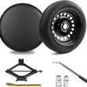Spare Tire Kit Compatible with 2020-2026 Tesla Model Y - Includes 18x4 Rim, 155/85R18 Spare Tire, 28.5 Rolling Diameter, Includes car Jack kit and Spare tire Bag.