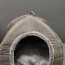 Chewy INDRACING Cat Bed for Indoor Cats - Cat Cave Cat House Cats Tent with Removable Washable Cushioned Pillow, Soft and Self Kitten beds (M(15 x 15 x 15 Inch), Beige-1)