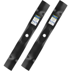 GICOOL GX22151 GY20850 Mower Blades Compatible with John Deere D110, D130, D100, D105, D125, S100, E100, LA105, LA115, LA125 Lawn Tractors, 2-Pack