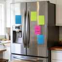 (12 Pack) Lined Sticky Notes 4x6 in,Large Notepads with Lines,Ruled Stickies Super Sticking Power,Office School Memo Note Pads Bright Colors,Post on Windows Doors,Recyclable,Easy to Write on