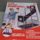 JOYIN Arcade Basketball Game Set with 4 Balls and Hoop for Kids 3 to 12 Years Old Indoor Outdoor Sport Play - Easy Set Up - Air Pump Included - Ideal for Competition