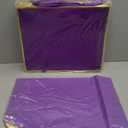 ReliThick 12 Pack 12 Pack Metallic Paper Gift Bag with Handles and Tissue Paper 11.8 x 10 x 4'' Thank You Favor Bag for Christmas Thanksgiving Wedding Bridesmaid 5 Senses Gifts (Dark Purple,Gold)