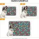 Luciphia 1 Pack 3 Blankets Fluffy Premium Fleece Pet Blanket Flannel Paw Printed Throw for Dog Cat(Medium 30x20'', Grey/Brown/Blue)