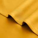 Mrs.Naturall Yellow Short Curtains 24 inch Length for Small Windows Rod Pocket Room Darkening Thermal Blackout Tier Curtains for Kitchen Girls Bedroom Bathroom 34 x 24 Inches Long Mustard Gold Yellow