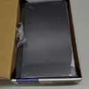 Black Bread Box for Kitchen Countertop - Modern bamboo Bread box with Window Bread Storage Container