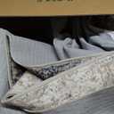 Machine Washable Area Rug 5x7 Grey Large Living Room Indoor Accent Rug Neutral Modern Abstract Low Pile Carpet Non Slip Distressed Throw Rug Bedroom Office Dining Room Kitchen Laundry