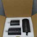 Led Candles Flickering Flameless Candles Battery Operated Fake Electric Luminara Gold Fall Decorations Fireplace Mantle Decor for Living Room Table Centerpieces for Dining Room Bathroom (Black)