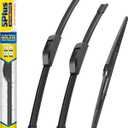 5 PLUS Silicone Windshield Wipers Replacement for 2010-2015 LEXUS RX350, 2010-2015 LEXUS RX450h Wiper Blades(Set of 3),Automotive Replacement Windshield Wiper Blades For My Car-26"/22"/16"