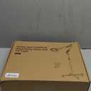 KIRKAS 12X Large Floor Magnifying Glass with Light and Stand, Infinite Color Dimmable 2 in 1 Lighted Magnifier lamp for Close Work, Reading, Craft, Sewing, Hobby, 4 Wheel Rolling Stable Base Esthetician (Black)