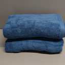 Amazon.com: Amazon Basics 2 Piece Quick-Dry Oversize Bath Towel, 100% Cotton, Lake Blue, 54" x 30"