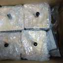 Hoteam Set of 8 Wood Furniture Legs 3 Inch Square Furniture Couch Sofa Dresser Legs Mid-Century Chair Feet Sofa Replacement Parts for Sideboard Recliner Coffee Table DIY Projects Living Room (Brown)