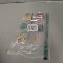 160Pcs African Hair Beads for Braids for Women Large Hole Pony Bead for Braiding 12mm Small Round Macrame Jewelry Crafts Beading Supplies (Dark Green, Light Green, Orange, Yellow, Gold)