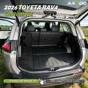 Cargo Trunk Mat with Backrest Mats for Toyota RAV4 2026 Hybrid,All Weather Protection TPE Heavy Duty Cargo Liner RAV4 Accessories,Black