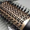 Nicebay Hair Dryer Brush, Blow Dryer Brush for Women Fast Styling, One Step Blowout Brush with Display Screen-Less Frizz, More Shine, Oval Ceramic Barrel, Negative Ion (Black&gold)