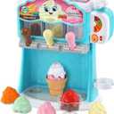 LeapFrog Count and Swirl Ice Cream Maker Playset for Kids Ages 2 Years and up, Blue