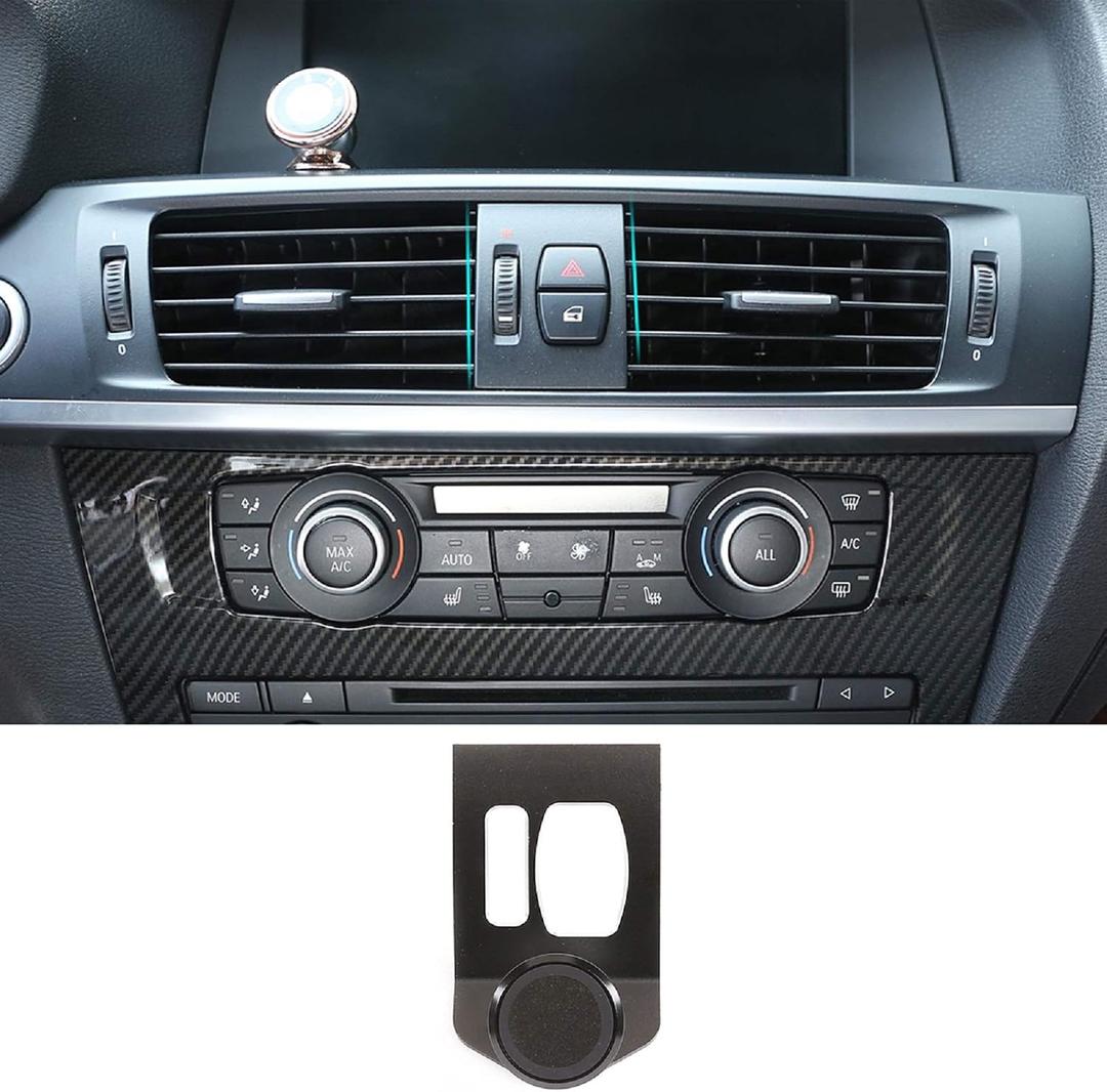 360-Degree Rotary Cell Phone Holder Mobile Phone Mount Black(Magnet) Compatible with BMW X3 X4 F25 F26 2010-2016 (Black)