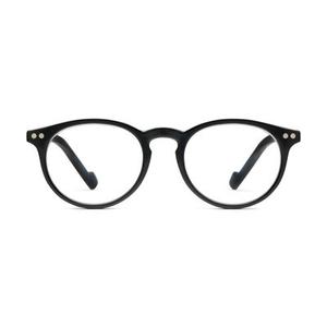 Women's Brain Trust Round Reading Glasses, Black, 2.75