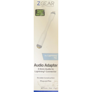Zgear Audio Adapter 3.5mm Audio To Lightning Connector