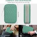 FYY Electronic Organizer, Large Travel Cable Organizer Bag Pouch Electronic Accessories Carry Case Portable Waterproof Double Layers All-in-One Storage Bag for Cable, Cord, Charger, Pattern Green