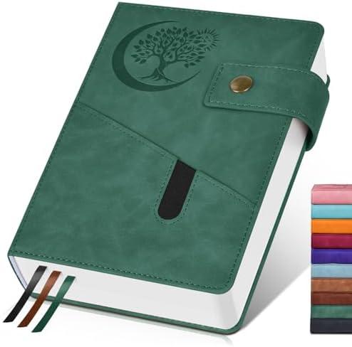 365 Page Thick Lined Journal Notebook for Men Women, A5 Leather Journals for Writing, Hardcover Notebooks for Work, School, Note Taking,Travel, Business,Personal Diary, College Ruled 5.9" x 8.4"