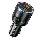 Syncwire Bluetooth 5.4 FM Transmitter for Car, 38W PD&QC3.0 Dual USB Charging Bluetooth Car Adapter Microphone & Bass Sound MP3 Music Player FM Kit with Hands-Free Calling