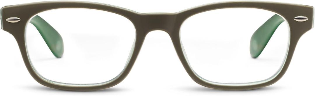 Peepers by PeeperSpecs Bellissima Square Blue Light Blocking Reading Glasses (Green)