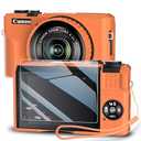 TUOOUT Silicone Case for Powershot G7X Mark III Digital Camera with with Removable Lens Cover and Screen Protector and a Lanyard for Powershot G7X Mark III Accessories -(Orange)