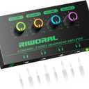 4 Channels Headphone Amplifier with 3.5mm/6.35mm/ TRS Jack Input for Dj Mixer Amps Splitter with 8 Output Ports Separate Volume Control Output for Speaker Or Monitor Headphone (Black/Green)