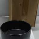Elevated Dog Bowls, Ceramic Raised Dog Bowl Set with Anti-Slip and Non-Tip Metal Stand, 2 Pack Pet Food and Water Feeding Bowls for Small and Medium Dogs (Black,3.6 Cups)