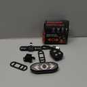 Bike Taillight USB Rechargeable Bicycle Turn Signals with Remote Control Rear Bicycle Light Waterproof Safety Warning Back Lights with 2 Types of Brackets (Set C)