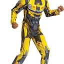 Disguise Bumblebee Muscle Costume for Kids, Official Transformers Rise of the Beasts Padded Costume and Mask (Medium (7-8))