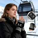 Womens Knitted Fingerless Gloves, Cat Fingerless Glove, Winter Warm Gloves, Essential for Office Work, Studying, Using Phone & Outdoor Activities (1 Pair, Cylindrical, Not Individual Finger Sleeves)