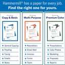 Hammermill Printer Paper, Premium Inkjet & Laser Paper 24 Lb, 8.5 x 11-1 Ream (500 Sheets) - 97 Bright, Made in the USA, 166140R