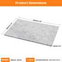 Natural Carrara White Marble Pastry and Cutting Board, 12x20x0.6 Inch, Heavy for Dough Chocolate, Pack of 1