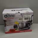 Kitchen in the box Stand Mixer,3.2Qt Small Electric Food Mixer,6 Speeds Portable Lightweight Kitchen Mixer for Daily Use with Egg Whisk,Dough Hook,Flat Beater (Black)