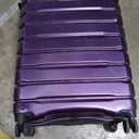 Samsonite Freeform Large Checked Luggage with Dual 360 Spinner Wheels - TSA Lock, Airline-Approved - Lightweight Durable Polypropylene Expandable Hardshell - Amethyst Purple