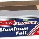 Urban Box Co.Standard Aluminum Foil Roll 12" x 1000 ft (1 Pack), Commercial Grade Silver Foil Wrap, Heat Resistant,Tear -Resistant, Extra Strong for Catering, Baking, Cooking & Food Service Use