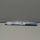 2 x IVN Privacy Window Film Stained Glass Window Cling White Dandelion Design Decorative Static Cling Glass Film for Bathroom Kitchen Door Panel 17.7 x 39.3 Inch