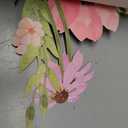 Butterfly Banner Wildflower Party Decorations Paper Flower Leaves Banner Butterfly Garland for Wall Decoration Spring Baby Shower Wedding Backdrop Decorations
